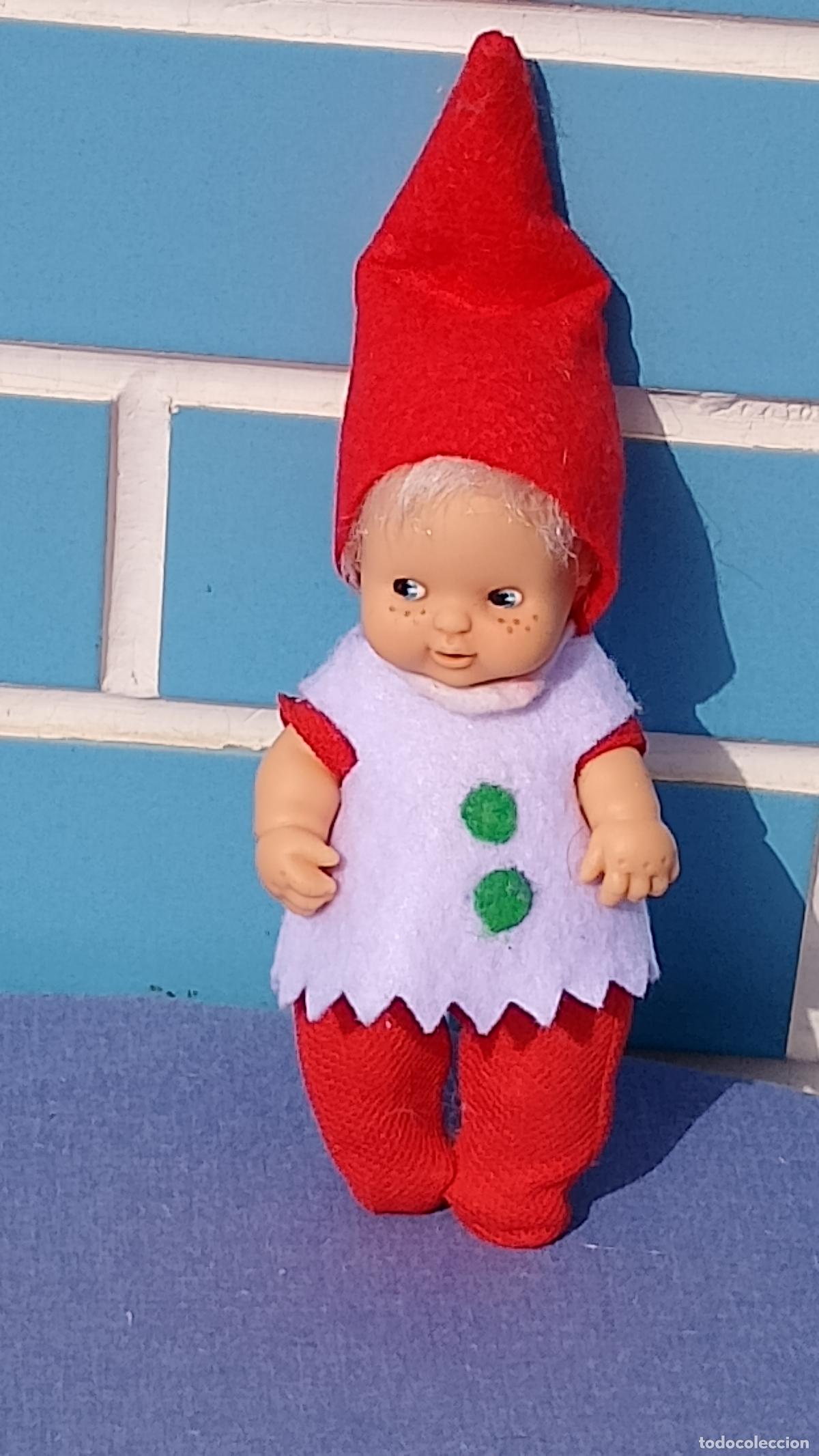 Mu&ntilde;ecas Lesly y Barriguitas: Antiguo mu&ntilde;eco Barriguitas Enanito del Bosque de Famosa
