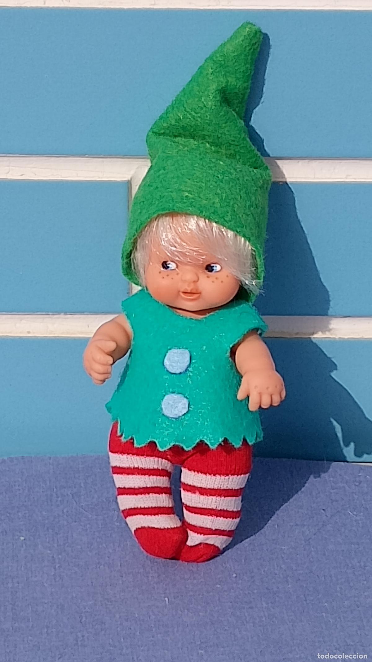 Mu&ntilde;ecas Lesly y Barriguitas: Antiguo mu&ntilde;eco Barriguitas Enanito del Bosque de Famosa
