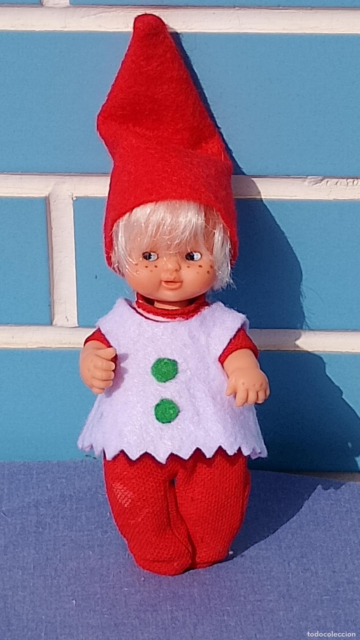 Mu&ntilde;ecas Lesly y Barriguitas: Antiguo mu&ntilde;eco Barriguitas Enanito del Bosque de Famosa