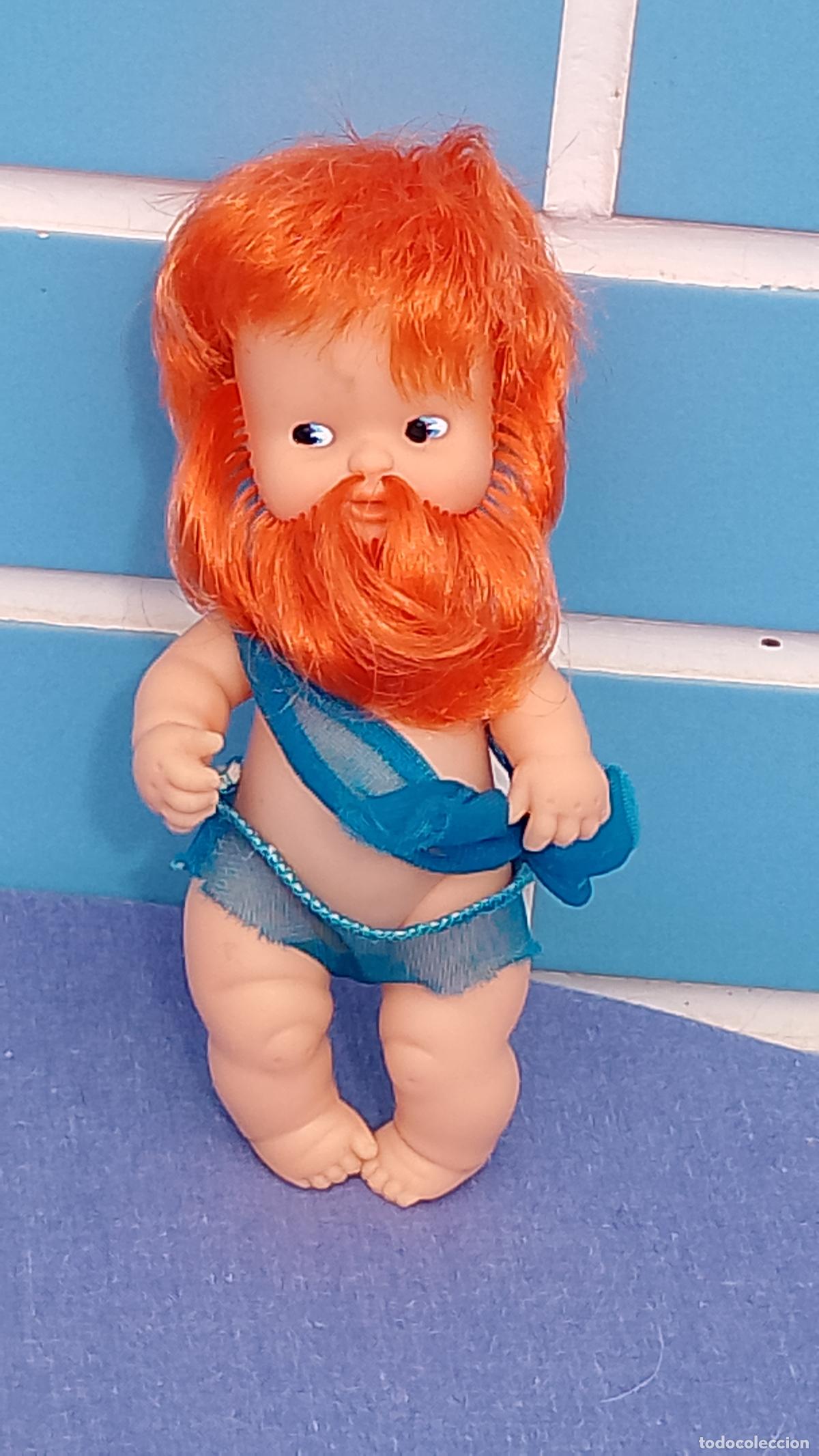 Mu&ntilde;ecas Lesly y Barriguitas: Antiguo mu&ntilde;eco Barriguitas Neptuno en el fondo del mar, de Famosa