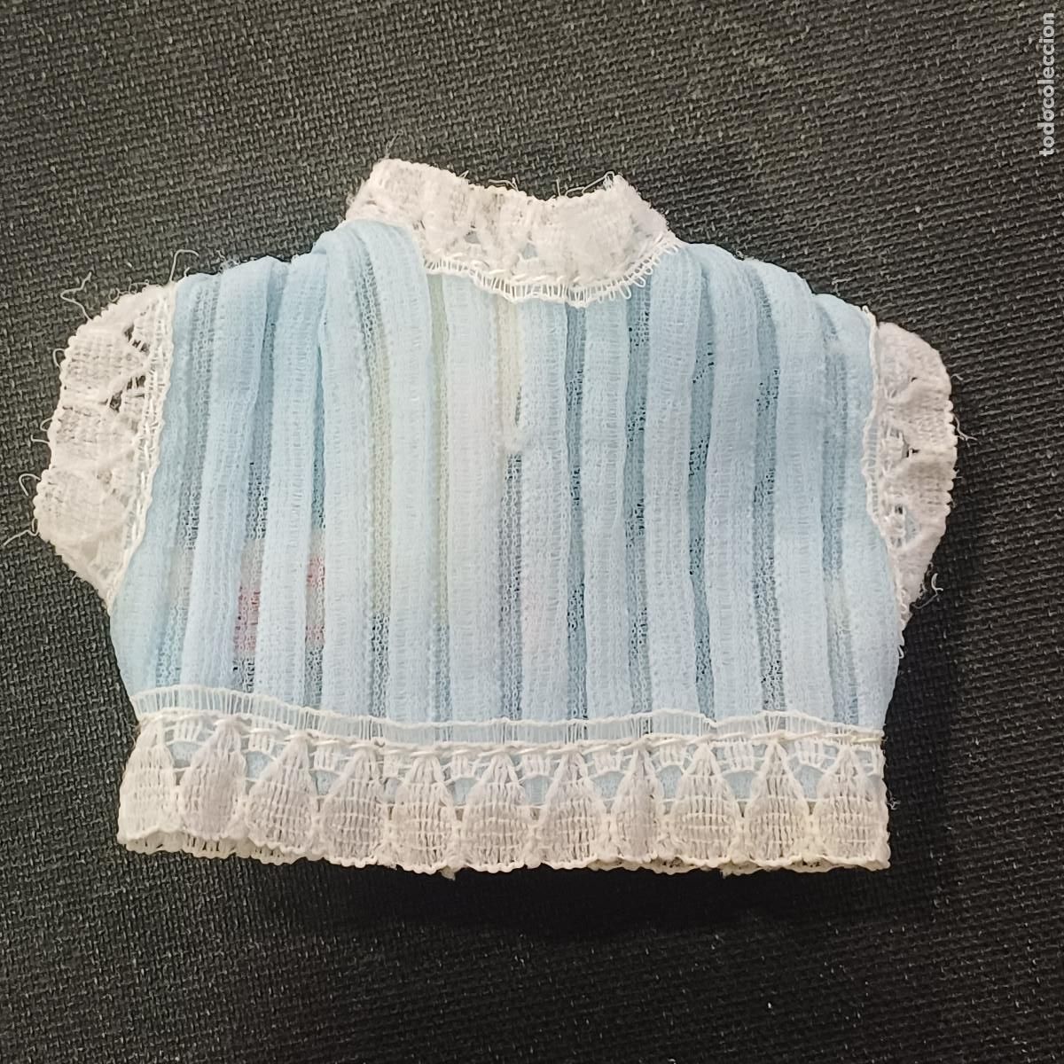 Mu&ntilde;ecas Lesly y Barriguitas: BLUSA/CAMISA AZUL BARRIGUITAS DE FAMOSA.