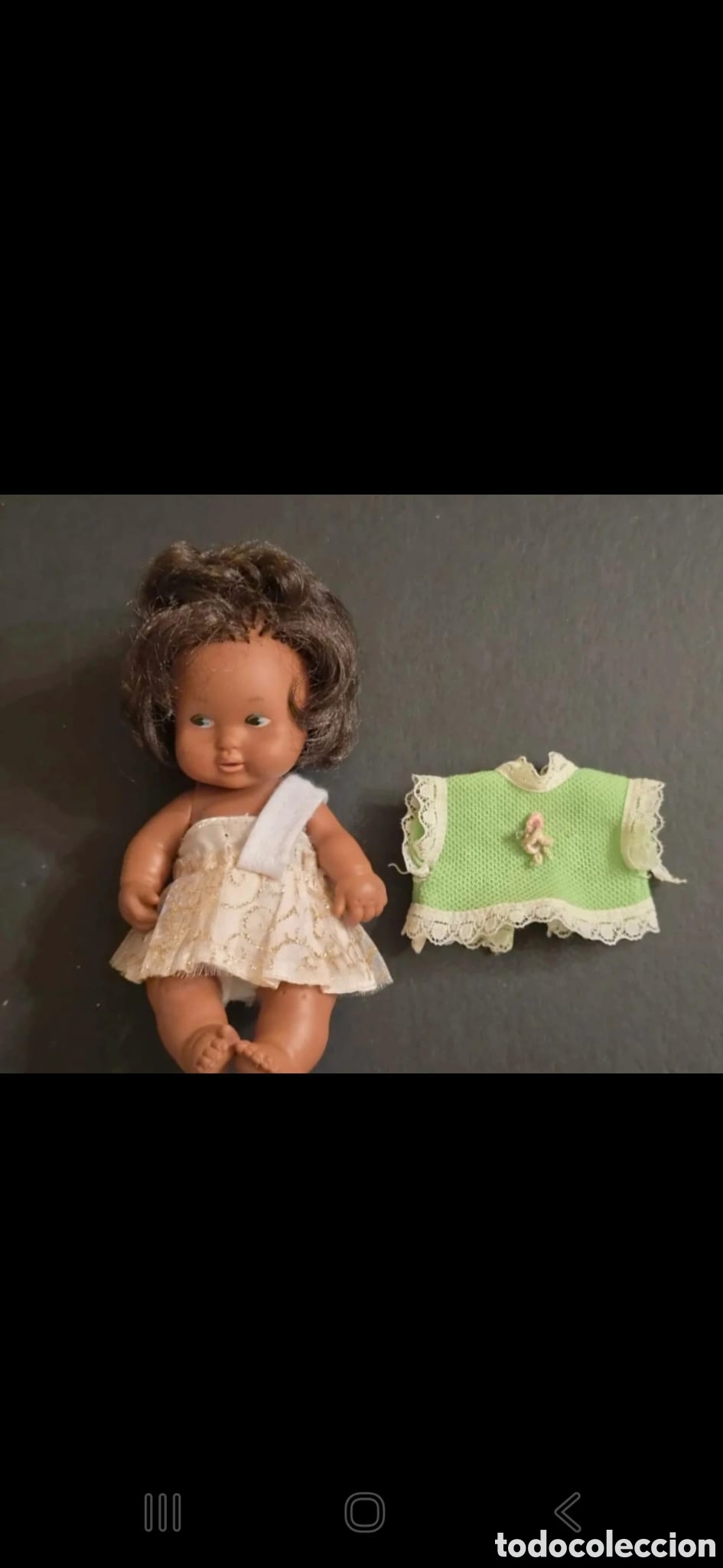 Mu&ntilde;ecas Lesly y Barriguitas: Barriguitas Negrita Famosa N.&ordm; 57 A&ntilde;os 70 &ndash; Made in Spain &ndash; Ropa Original Etiquetas Famosa)