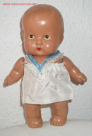 Mu&ntilde;ecas celuloide: MU&Ntilde;ECO CABEZ&Oacute;N DE CELULOIDE,FOREIGN,A&Ntilde;OS 20 &Oacute; 30 - Foto 2