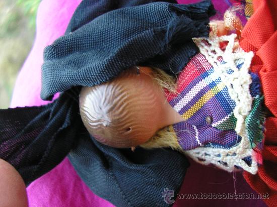 Mu&ntilde;ecas celuloide: Mu&ntilde;eca antigua en traje tradicional - celuloide - pieza de colecci&oacute;n - Foto 4