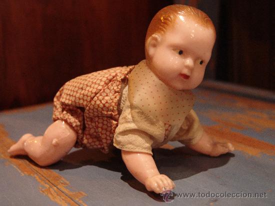 Mu&ntilde;ecas celuloide: ANTIGUO MU&Ntilde;ECO DE CELULOIDE AUT&Oacute;MATA - Foto 1