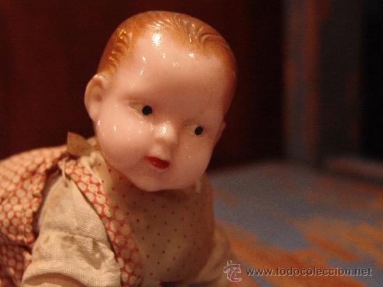 Mu&ntilde;ecas celuloide: ANTIGUO MU&Ntilde;ECO DE CELULOIDE AUT&Oacute;MATA - Foto 2