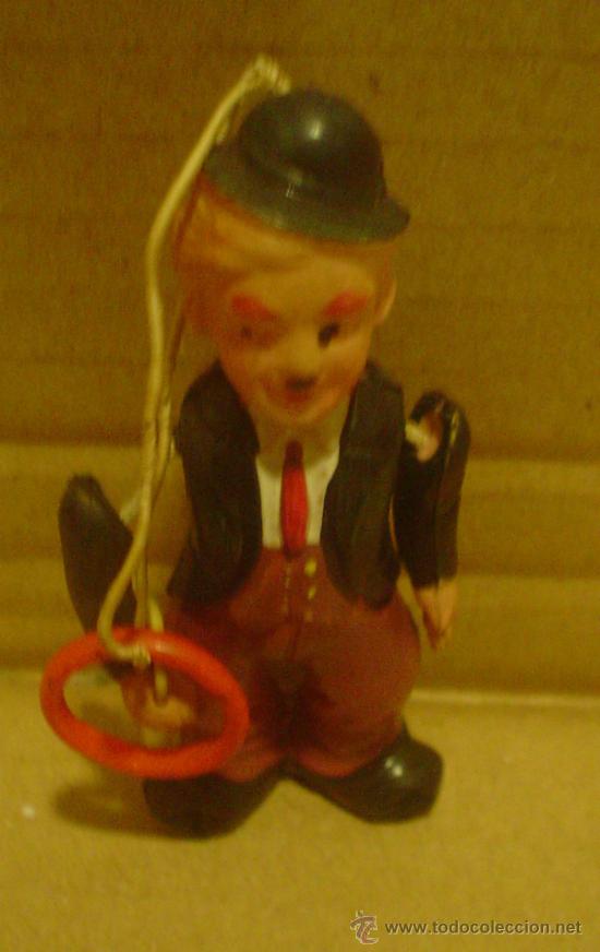 Mu&ntilde;ecas celuloide: CHARLES CHAPLIN. AMERICANO. CELULOIDE. A&Ntilde;OS 40. MEDIDAS: 7CM. - Foto 1