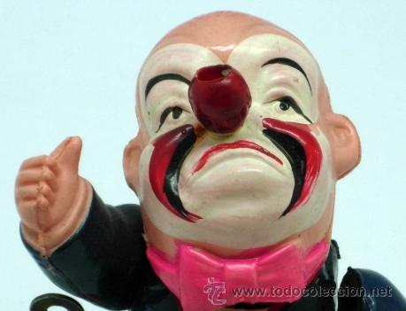 Mu&ntilde;ecas celuloide: Payaso japon&eacute;s celuloide a cuerda a&ntilde;os 50 funciona - Foto 8