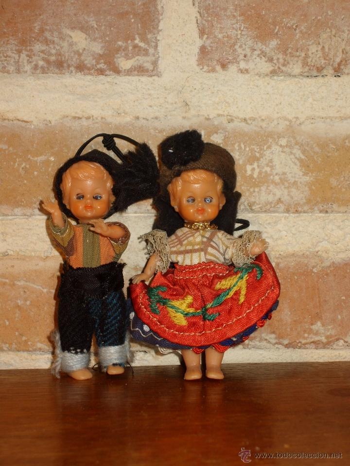 Mu&ntilde;ecas celuloide: ANTIGUA PAREJA DE MU&Ntilde;ECOS DE CELULOIDE. OJOS DURMIENTES - Foto 1