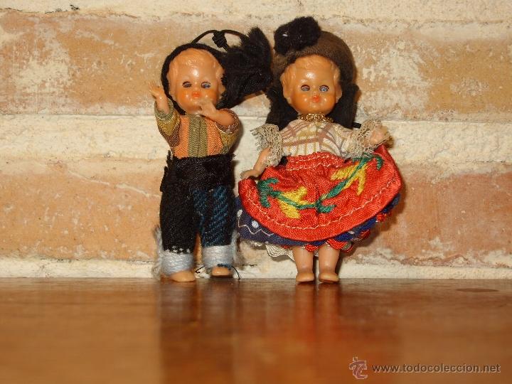 Mu&ntilde;ecas celuloide: ANTIGUA PAREJA DE MU&Ntilde;ECOS DE CELULOIDE. OJOS DURMIENTES - Foto 2