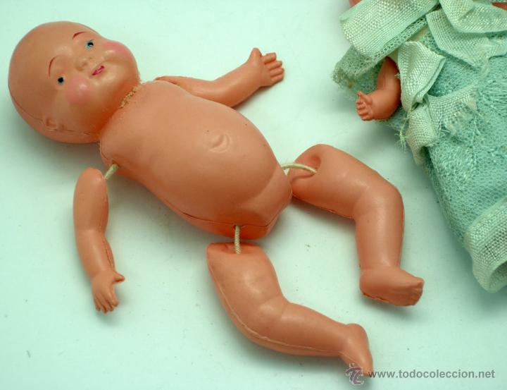 Mu&ntilde;ecas celuloide: 2 mu&ntilde;ecos celuloide japoneses marca WO Made in Japan a&ntilde;os 50 - Foto 2