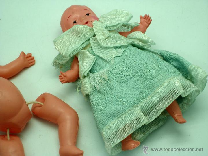 Mu&ntilde;ecas celuloide: 2 mu&ntilde;ecos celuloide japoneses marca WO Made in Japan a&ntilde;os 50 - Foto 3