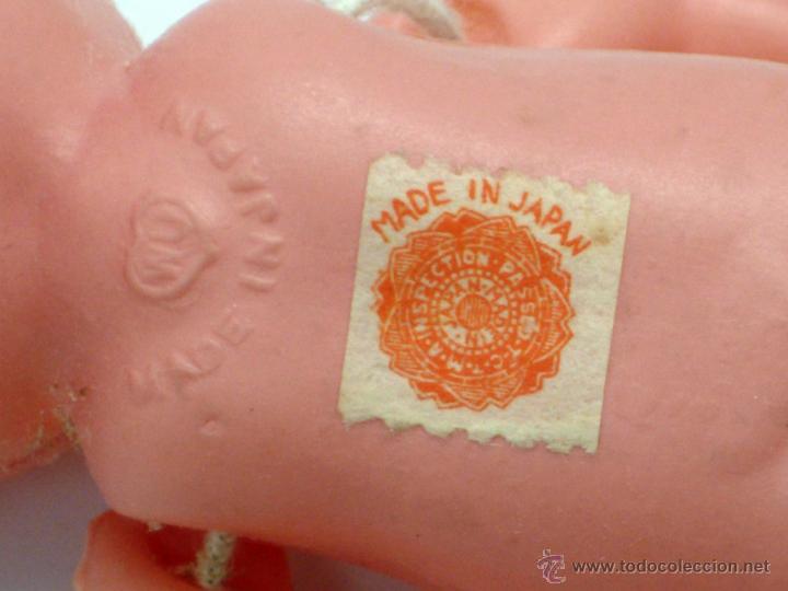 Mu&ntilde;ecas celuloide: 2 mu&ntilde;ecos celuloide japoneses marca WO Made in Japan a&ntilde;os 50 - Foto 5