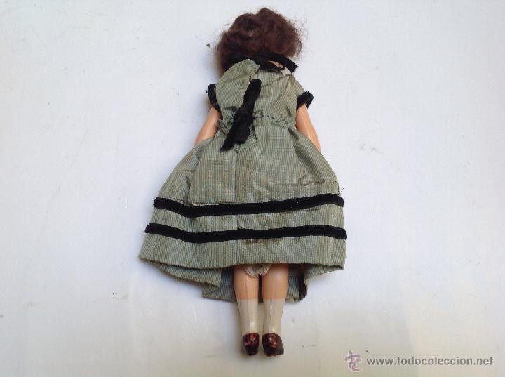 Mu&ntilde;ecas celuloide: Mu&ntilde;eca francesa vestida. A&ntilde;os 40 - Foto 2