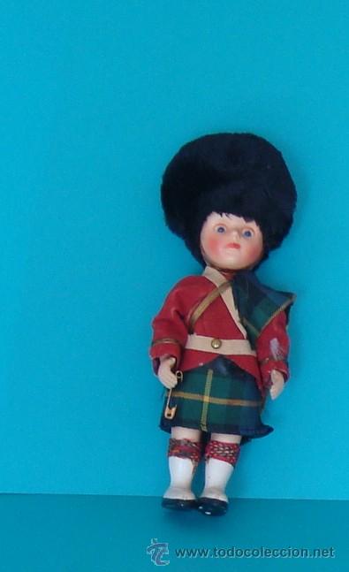 Mu&ntilde;ecas celuloide: PEQUE&Ntilde;O MU&Ntilde;ECO DE CELULOIDE SOLDADO ESCOCES - Foto 1