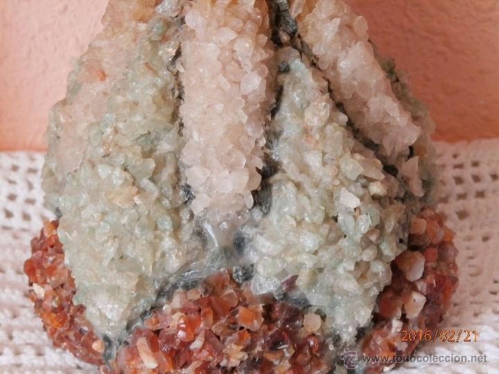 Mu&ntilde;ecas celuloide: ANTIGUA MU&Ntilde;ECA NEGRITA de CELULOIDE con FALDA DE CRISTAL Y CUARZOS - Foto 3