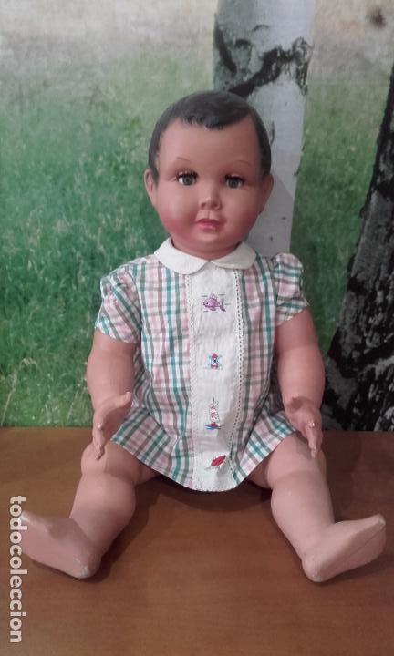 Mu&ntilde;ecas celuloide: Mu&ntilde;eco de celuloide de 70 cm, a&ntilde;os 50 (ADMITO OFERTAS) - Foto 1
