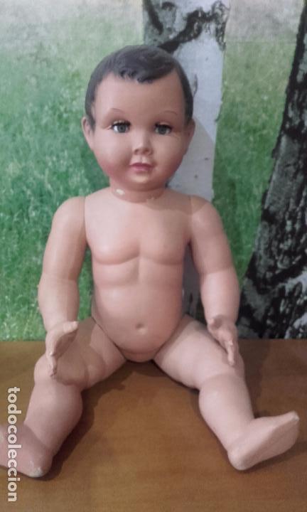 Mu&ntilde;ecas celuloide: Mu&ntilde;eco de celuloide de 70 cm, a&ntilde;os 50 (ADMITO OFERTAS) - Foto 12