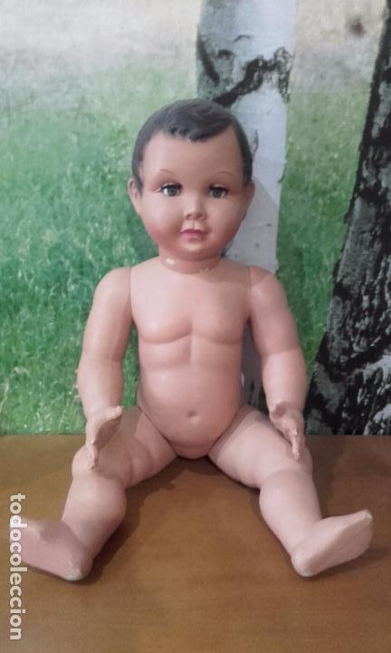 Mu&ntilde;ecas celuloide: Mu&ntilde;eco de celuloide de 70 cm, a&ntilde;os 50 (ADMITO OFERTAS) - Foto 14