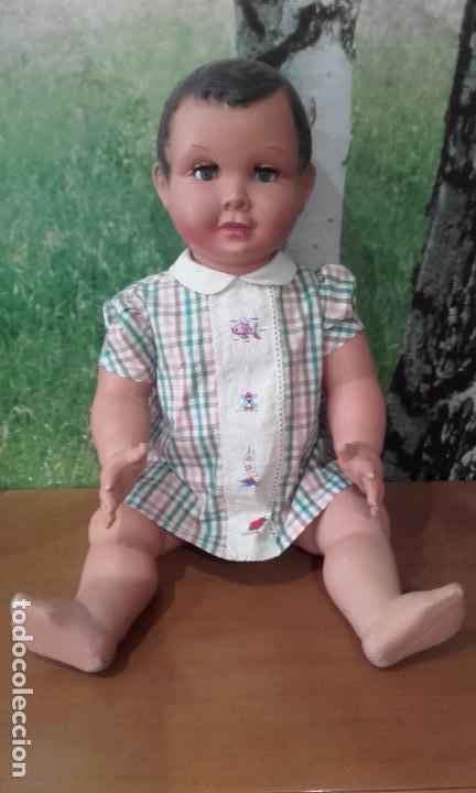 Mu&ntilde;ecas celuloide: Mu&ntilde;eco de celuloide de 70 cm, a&ntilde;os 50 (ADMITO OFERTAS) - Foto 2