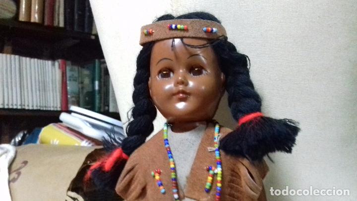 Mu&ntilde;ecas celuloide: ANTIGUA MU&Ntilde;ECA INDIA CELULOIDE. 27 cm. OJOS DURMIENTES. - Foto 2