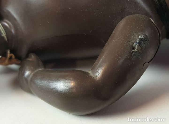Mu&ntilde;ecas celuloide: MU&Ntilde;ECO NEGRITO. CELULOIDE. MARCA TORTUGA. ALEMANIA. CIRCA 1940. - Foto 10