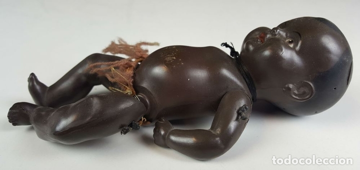 Mu&ntilde;ecas celuloide: MU&Ntilde;ECO NEGRITO. CELULOIDE. MARCA TORTUGA. ALEMANIA. CIRCA 1940. - Foto 11