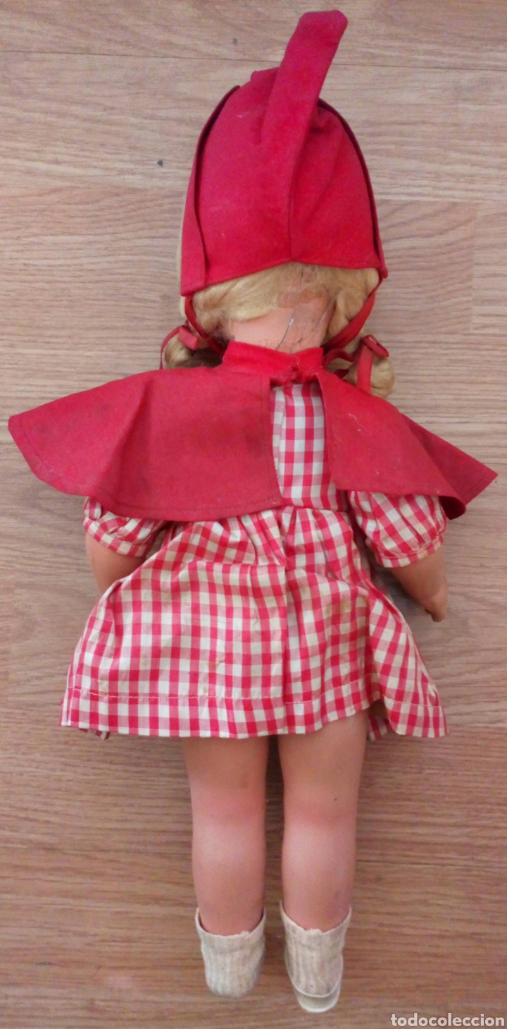 Mu&ntilde;ecas celuloide: MU&Ntilde;ECA ATHENA CAPERUCITA ROJA. DE CELULOIDE. PARA RESTAURAR LA CARITA - Foto 5