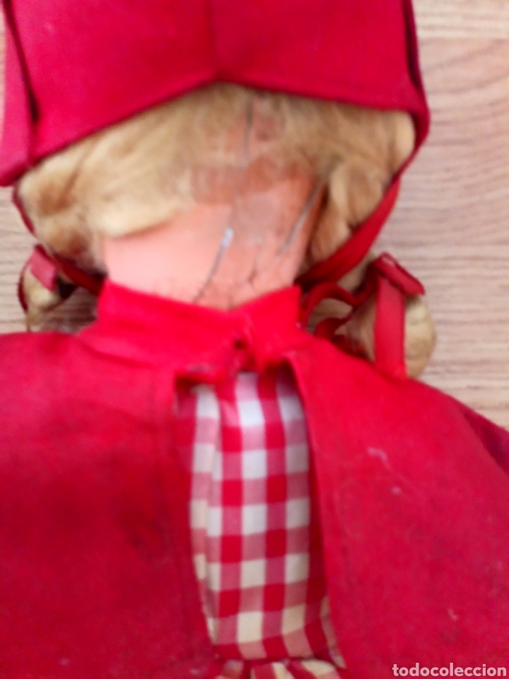 Mu&ntilde;ecas celuloide: MU&Ntilde;ECA ATHENA CAPERUCITA ROJA. DE CELULOIDE. PARA RESTAURAR LA CARITA - Foto 6