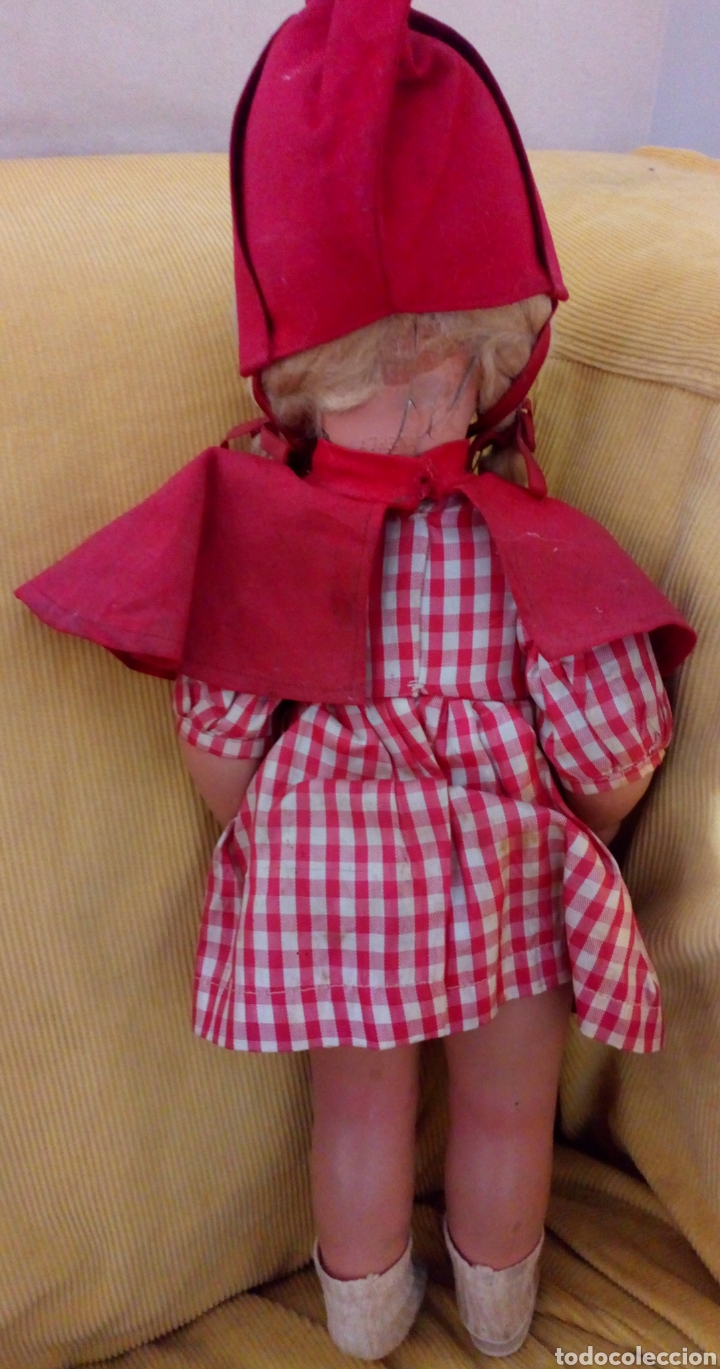 Mu&ntilde;ecas celuloide: MU&Ntilde;ECA ATHENA CAPERUCITA ROJA. DE CELULOIDE. PARA RESTAURAR LA CARITA - Foto 12