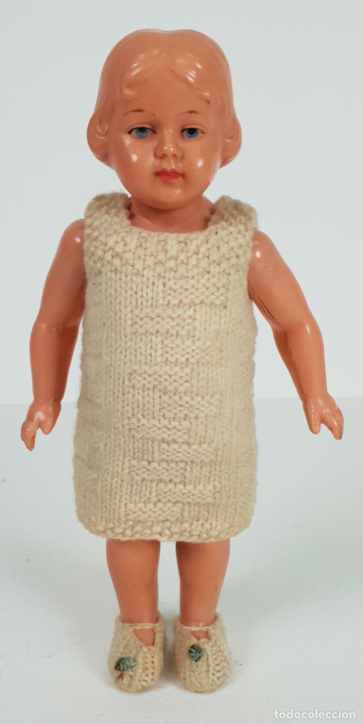 Mu&ntilde;ecas celuloide: MU&Ntilde;ECA DE CELULOIDE. SCHILDKROT. ( TORTUGA ) ALEMANIA. CIRCA 1950. - Foto 1