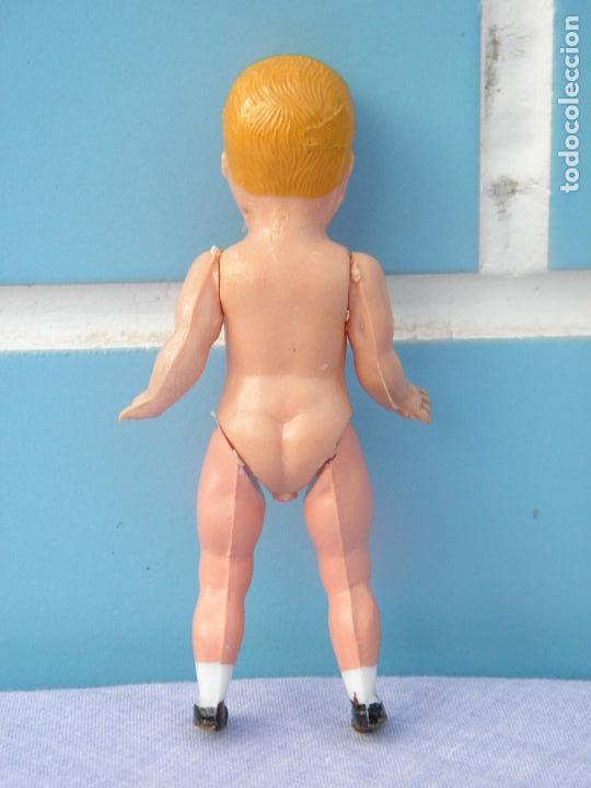 Mu&ntilde;ecas celuloide: Peque&ntilde;o mu&ntilde;eco antiguo articulado de celuloide - Foto 3