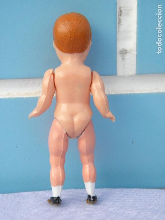 Mu&ntilde;ecas celuloide: Peque&ntilde;a mu&ntilde;eca antigua articulada de celuloide - Foto 3