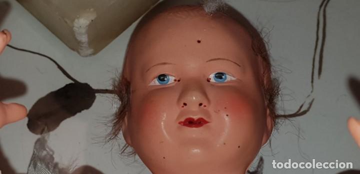 Mu&ntilde;ecas celuloide: Mu&ntilde;eca francesa con numeraci&oacute;n en la nuca, de celuloide - Foto 1