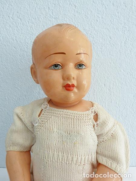 Mu&ntilde;ecas celuloide: Mu&ntilde;eca marca Petitcollin a&ntilde;os 50 - Foto 2