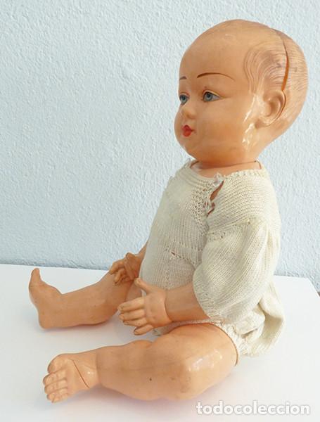 Mu&ntilde;ecas celuloide: Mu&ntilde;eca marca Petitcollin a&ntilde;os 50 - Foto 3
