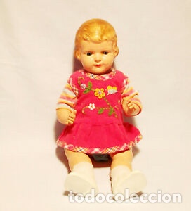 Mu&ntilde;ecas celuloide: Mu&ntilde;eca alemana de celuloide a&ntilde;os 1930 - Foto 1