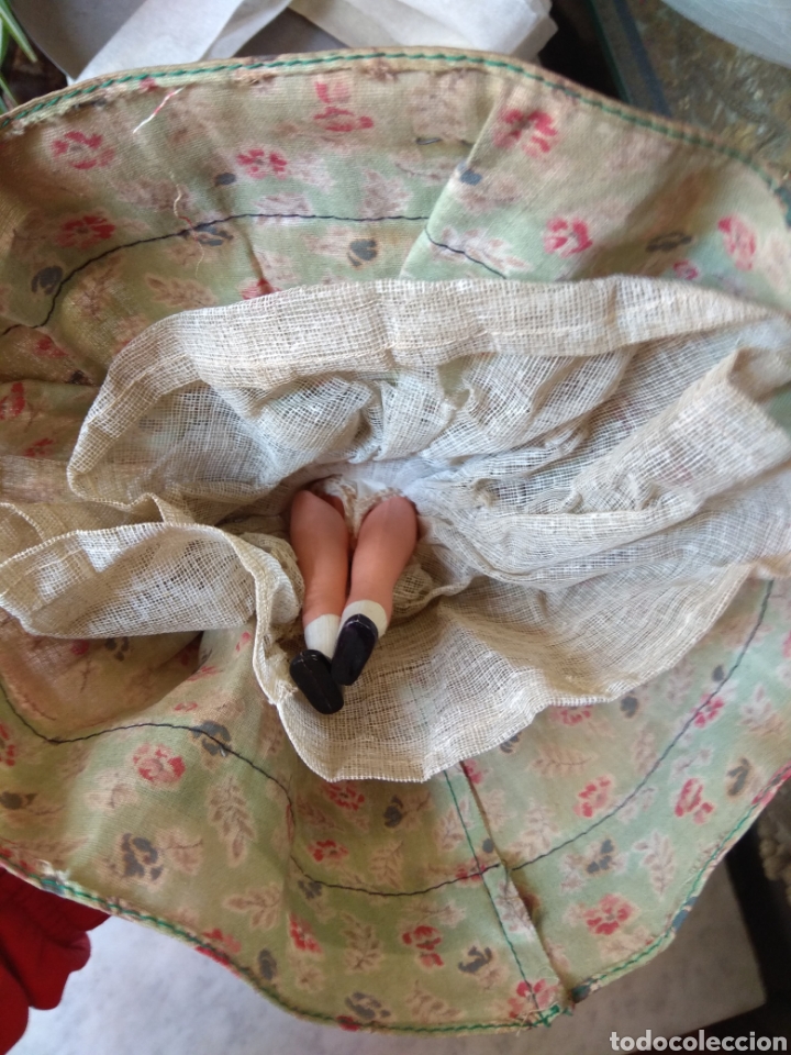 Mu&ntilde;ecas celuloide: Antigua Mu&ntilde;eca de Celuloide Vestido &Eacute;poca - Foto 6