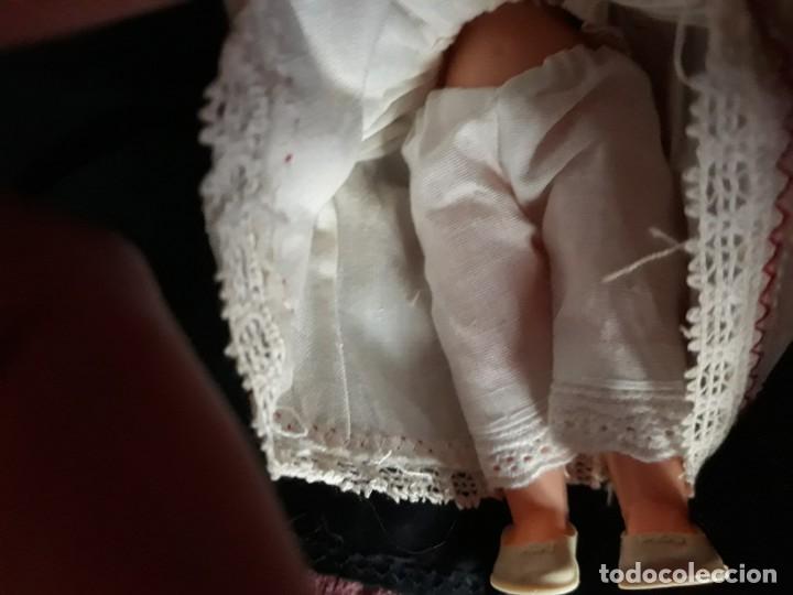 Mu&ntilde;ecas celuloide: Preciosa Mu&ntilde;eca Pelo Mohair, ojos durmientes. - Foto 5