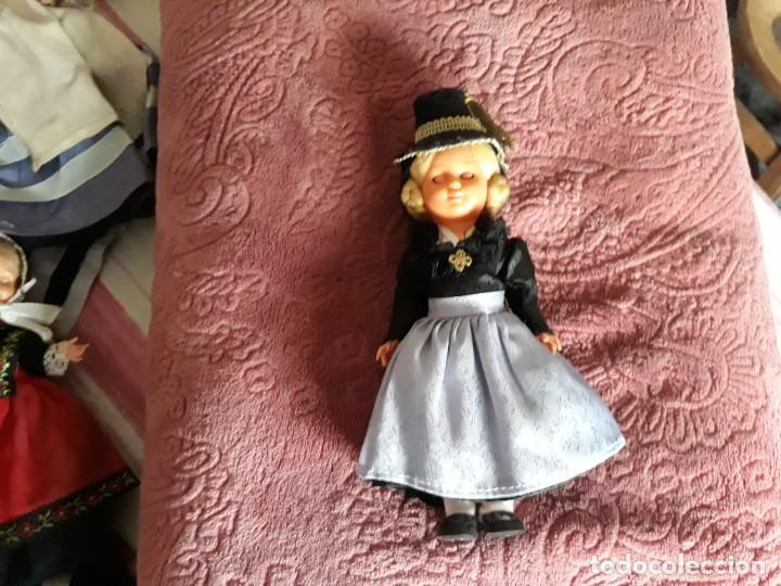 Mu&ntilde;ecas celuloide: Preciosa Mu&ntilde;eca Pelo Mohair, ojos durmientes. - Foto 3
