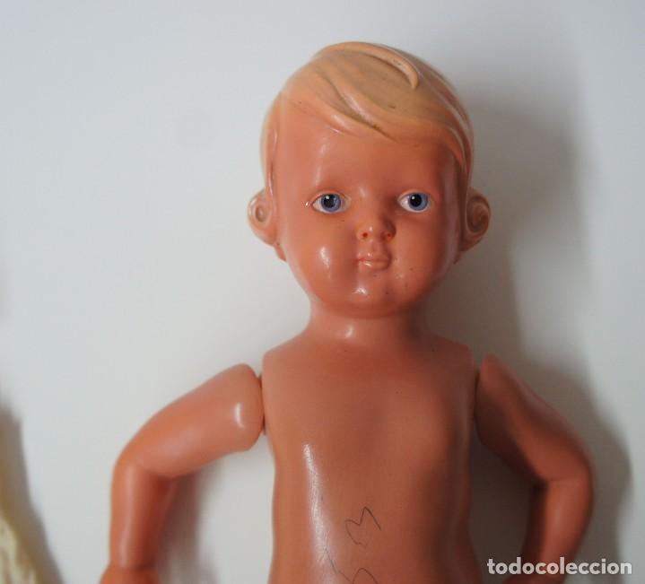Mu&ntilde;ecas celuloide: MU&Ntilde;ECA DE CELULOIDE MARCA TORTUGA PARA REPARAR ,MIDE 20cm. ver descripci&oacute;n. - Foto 2