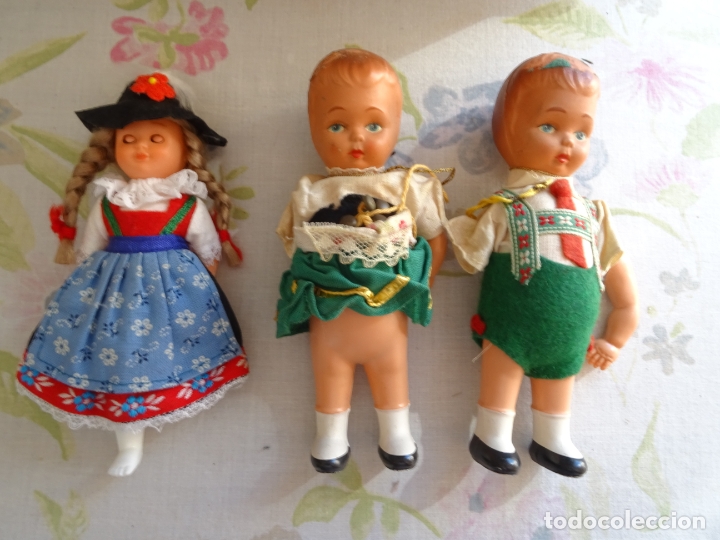 Mu&ntilde;ecas celuloide: LOTE DE 3 MU&Ntilde;ECAS DE CELULOIDE PARA REPUESTOS - Foto 1
