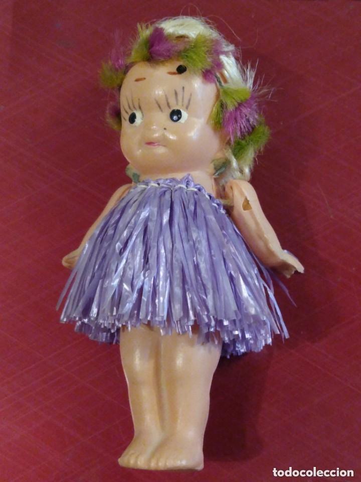 Mu&ntilde;ecas celuloide: Mu&ntilde;eca Kewpie hawaiana. - Foto 1