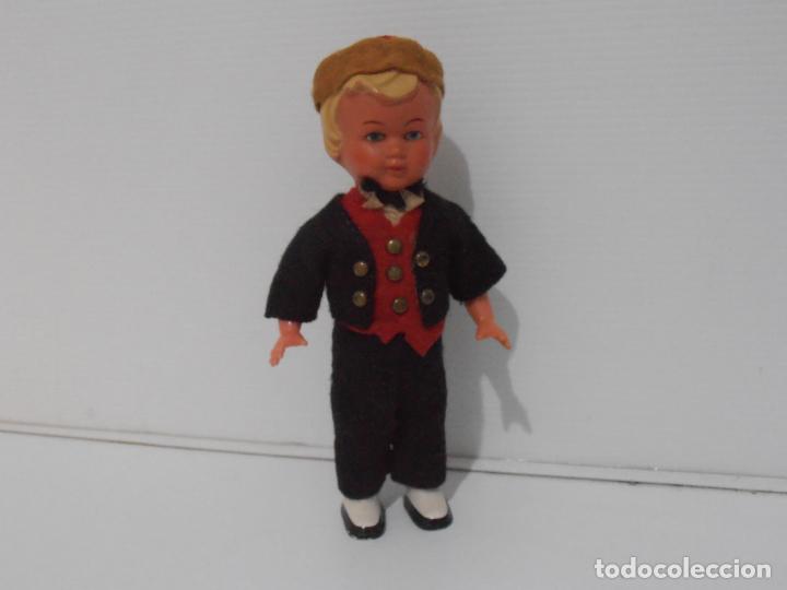 Mu&ntilde;ecas celuloide: ANTIGUO MU&Ntilde;ECO NI&Ntilde;O CELULOIDE A CUERDA FUNCIONA, FRANCIA - Foto 7