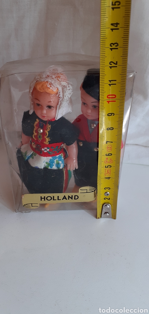 Mu&ntilde;ecas celuloide: PAREJA DE MU&Ntilde;ECOS HOLANDESES DE CELULOIDE EN SU BLISTER - Foto 2