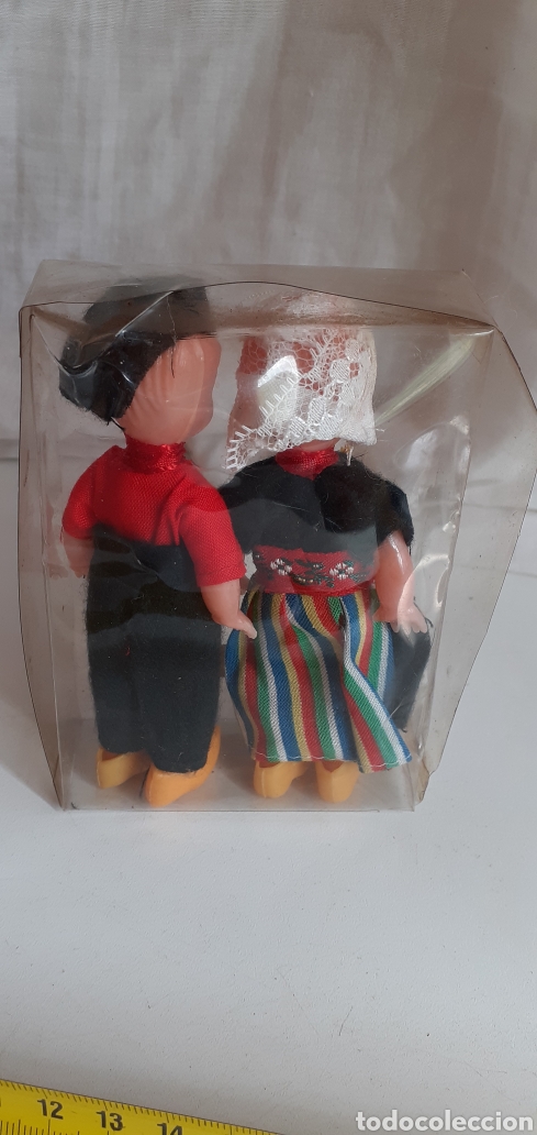 Mu&ntilde;ecas celuloide: PAREJA DE MU&Ntilde;ECOS HOLANDESES DE CELULOIDE EN SU BLISTER - Foto 4