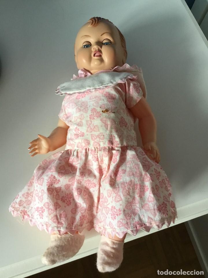 Mu&ntilde;ecas celuloide: Mu&ntilde;eca cabeza de celuloide y cuerpo de pl&aacute;stico. A&ntilde;os 50-60 - Foto 8
