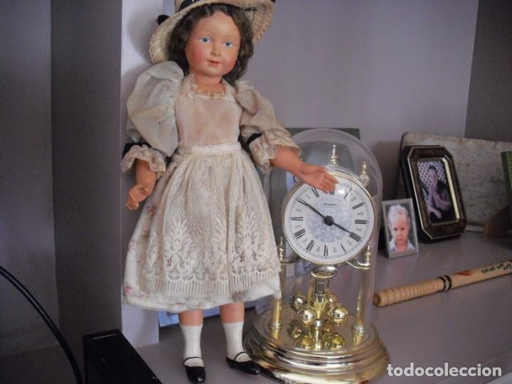 Mu&ntilde;ecas celuloide: MU&Ntilde;ECA DE CELULOIDE TODA ORIGINAL, 35 CMS, EN EL CUELLO MARCA FRANCE 35 - Foto 1