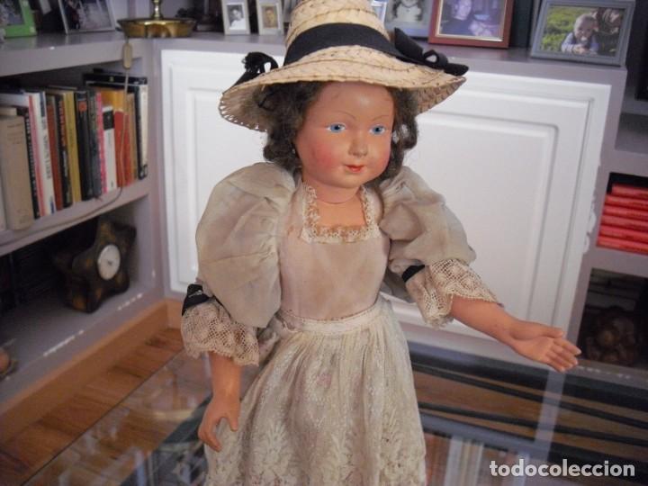 Mu&ntilde;ecas celuloide: MU&Ntilde;ECA DE CELULOIDE TODA ORIGINAL, 35 CMS, EN EL CUELLO MARCA FRANCE 35 - Foto 3