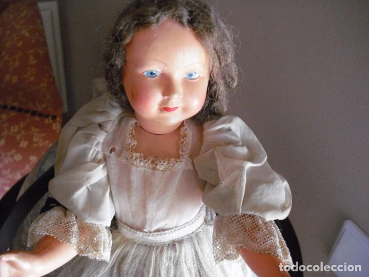 Mu&ntilde;ecas celuloide: MU&Ntilde;ECA DE CELULOIDE TODA ORIGINAL, 35 CMS, EN EL CUELLO MARCA FRANCE 35 - Foto 5